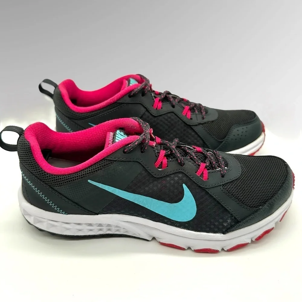 Nike Wild Trail  Womens Trail Running Shoes Black Pink 643074-001 Size 10